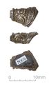 Thumbnail of Catalogue 687 (K5069). Silver-gilt fragment, cast interlace and scroll. Not scaled. 