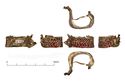 Thumbnail of Catalogue no. 163. Hilt-collar in gold, high form, with garnet cloisonné 