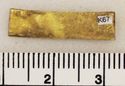 Thumbnail of Catalogue no 559. Strip-mount,  gold and garnet cloisonné,filigree serpent mounts. K67 back 