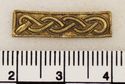 Thumbnail of Catalogue no 559. Strip-mount,  gold and garnet cloisonné,filigree serpent mounts. K67 front 