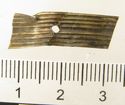 Thumbnail of Catalogue 613.  Reeded strip in silver-gilt, 8mm wide. K930 and K5078 joined. Top. Not scaled. 