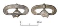Thumbnail of Catalogue 587 . Silver buckle with filigree decoration, reassembled 