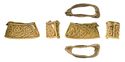 Thumbnail of Working image for catalogue no. 107. Hilt-collar in gold, high form, filigree serpent interlace 
