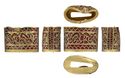 Thumbnail of Working image for catalogue no. 168. Hilt-collar in gold, high form, cloisonné animal ornament 