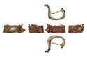 Thumbnail of Working image for catalogue no. 163. Hilt-collar in gold, high form, with garnet cloisonné 