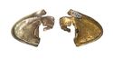 Thumbnail of Working image for catalogue no. 349. End fragment of hilt-plate in gold 