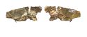 Thumbnail of Working image for catalogue no. 356. Side fragment of hilt-plate in gold 
