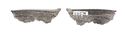 Thumbnail of Working image for catalogue no. 405.  Side fragment of hilt-plate in silver 