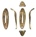 Thumbnail of Working image for catalogue no. 370. Hilt-plate in gold, oval form, cast animal ornament 
