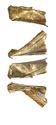 Thumbnail of Working image for catalogue no. 345. Side fragment of hilt-plate in gold 