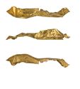 Thumbnail of Working image for catalogue no. 342. Side fragment of hilt-plate in gold 