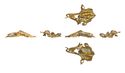 Thumbnail of Working image for catalogue no. 419 (K1033). Fragment of gold, filigree scrollwork 