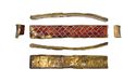 Thumbnail of Working image for catalogue no. 550. Strip-mount in gold and garnet cloisonné 