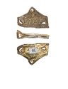 Thumbnail of Working image for catalogue no. 414. Gold mount , sub-triangular, filigree scrollwork 