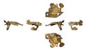 Thumbnail of Working image for catalogue no. 470. Gold mount with bird heads and filigree 
