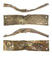 Thumbnail of Working image for catalogue no. 452. Gold mount, strip with filigree interlace 