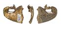 Thumbnail of Working image for catalogue no. 466. Gold mount with zoomorphic head and filigree 