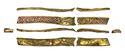 Thumbnail of Working image for catalogue no. 547. Strip-mount in gold and garnet cloisonné, angled ends 