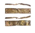 Thumbnail of Working image for catalogue no. 453. Gold mount, strip with filigree interlace 