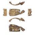 Thumbnail of Working image for catalogue no. 454. Gold mount with filigree interlace 