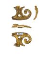 Thumbnail of Working image for catalogue no. 476. Gold mount of pelta form with filigree 