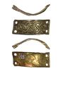Thumbnail of Working image for catalogue no. 450. Gold mount, rectangular with filigree interlace 