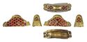 Thumbnail of Working image for catalogue no. 48. Pommel in gold of cocked-hat form with garnet cloisonné ornament 