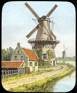 A typical Dutch Windmill.