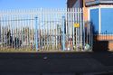 Thumbnail of External. Detail of gate in railing (from the East).