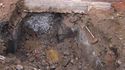 Thumbnail of Area A test pit D, Cellar with 1m scale from E