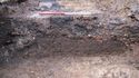Thumbnail of N facing section of trench B with 2m scale