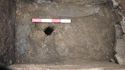 Thumbnail of Plan of posthole 2163 with sandstone slab gone