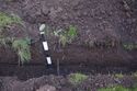 Thumbnail of West facing section of cable trench. 1x0.5m scale. Plate 13 of report, Ref: 217970.02