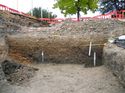 Thumbnail of South Facing Section Through Moat (Upper Fills) With Monolith Samples 15, 16 And 19