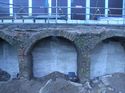 Thumbnail of Gilbert Street, arched vaults, 4625, visible beyond the western side of the XSC10 excavation