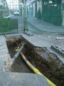 Thumbnail of Tenterdon Street, installing gas services, looking north to Dering Street