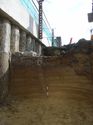Thumbnail of Section through the natural geology. Looking east showing Pleistocene sands and gravels under brickearth