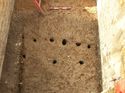 Thumbnail of Trench 3. Excavated Ditch Cut [55], with Two Phases of Postholes Running Parallel Cut Edge.