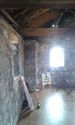 Thumbnail of Top floor of Micklegate Bar, looking south-west, showing tie beam, rafter, common rafters and minor purlin.