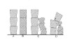 Thumbnail of Figure 6: Illustration of differential settling of wood coffins, lead coffins and building rubble