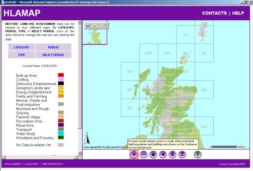 Figure 50: HLAMAP â HLA as applied in Scotland, (from the RCAHMS website).