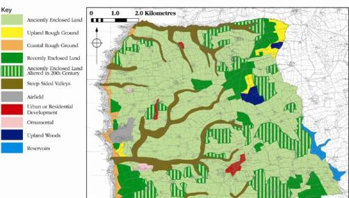 Figure 49:  A selected area of the HLC for Cornwall.